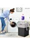Folding Laundry Basket for Clothes, 75 Litre, Black - 7