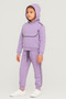 Atabay 353-10-25 Girl's Hooded Piece Tracksuit Set – Black Striped Detail , Comfortable Fit, 8–12 Years Old - 2