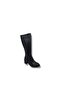 İzlife 760 Women's Black Long Zippered Thick Heeled Boots - 3