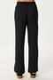 Striped Zippered Knitted Top and Bottom Set Lkh0008 Black - 7
