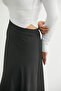 Half Fisherman Corded Fabric Bodysuit Knitwear Sweater - Bone - 5