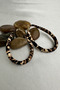 Leopard Pattern Oval Stylish Earrings (6cm) - 3