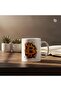 Bitcoin Design Ceramic Coffee Mug, White, 11oz - 2
