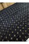 Black Square Patterned Handcrafted Look Lace Fabric 135 cm – Stylish and Modern Evening Dress Fabric - 4