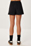 Slit Kaşe Mini Shorts Skirt Lzv0042 Black - 6