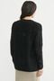 Hole Motif Wool Knitwear Cardigan - Black - 5