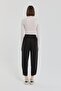 Tencel Carrot Pants Black - 4