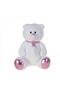 Pink Detailed Scarf-Wearing Plush Teddy Bear 80 cm - 2