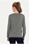 Women's Gray Melange Sweater - 5