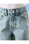 Girls Blue 5 Pocket Wide Leg Jeans - 4