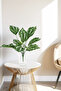 Artificial Plant 12 Leaves Checkered Model 45 cm Green