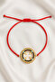 Red String Small Gold Adjustable Bracelet - Does Not Tarnish