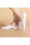 5 Pairs Premium Pack Cotton Combed Cotton Silicone Women's and Men's Ballerina Socks (5 Pairs White) - 2