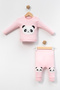 Panda Embroidered 2-Piece Baby Tracksuit Set |   Combed Cotton Fabric, Soft and Comfortable Design (6-9-12-18 Months) - 3