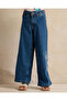 Girls Blue Embroidered Flare Jeans