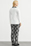 Patterned Buttoned Pajama Set - Ecru - 6
