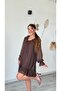 Very Stylish Above-Knee Dress with Gathered and Sleeve Detailing, Ruffled Tie-Up, and Chiffon Lining - 3