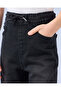 Boys Black Knitted 5 Solid Jeans - 4