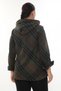 Plus Size Comfortable Fit Hooded Lumberjack Women's Shirt Cardigan - 4
