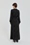 Jacquard Bamboo Dress Black - 6