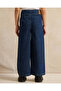 Girls Navy Wide Leg Jeans - 3