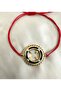 Red String Small Gold Adjustable Bracelet - Does Not Tarnish - 4