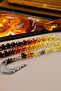 Handmade Faceted Model Drop Amber Silver Design Wrist Length Prayer Beads (Amber), (Drop Amber Prayer Beads) - 5