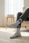 3-Piece Cotton Men's Tennis Socks Set - Striped Patterned Tennis Socks - 5