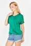 T-Shirt with Double Sleeves and Gathered Front - 4