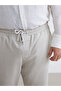 Beige Slim Fit Dobby Men's Trousers - 6