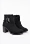 Bln-408 Thick Heel Belt Detailed Boots