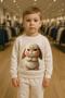 Sweatshirt Tracksuit Set Somurtkan Rabbit Patterned 3-4-5-6-7-8-9-10-11-12 Years Old