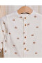 Infant Boys Cream Printed Shirt - 2