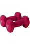 Vinyl Dumbbells EM-9219R-2 Set of 2 Pink Non-Slip 2KG Weights for Home Gym & Workouts