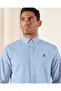 Men Blue Checkered Shirt - 4
