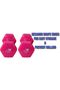 Vinyl Dumbbells EM-9219R-5 Set of 2 Non-Slip 5KG Each for Fitness, Pilates & Home Gym - 6