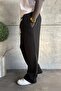 Men's Baggy Fit 3 Thread Ş Fleece-Lined Black Sweatpants Ke-7030 - 2