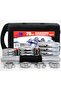 Chrome Dumbbell Set EM-9227-20 Adjustable 20KG with Barbell & Case for Home Workouts - 4