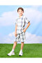 Boys White Checkered Shirt - 2