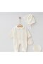 Peter Pan Collar Lace Embroidered 3-Pack Baby Rompers - 2