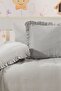 100% Organic Cotton Muslin Ruffled Baby Bedding Set - 3