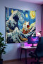 One Piece Anime Patterned Wall Cloth– High-Quality Fabric, Gamer Player Room Decor Tapestry Wall Carpet - 2
