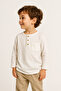 Boy's Basic Buttoned Front Sweatshirt - 2