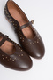 Patent Orthopedic Sole Trok Embroidered Daily Comfortable Women's Ballerinas