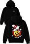 Isnt Just a Game Design Printed Oversized Black Hooded Sweatshirt