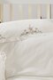 100% Cotton Pink Elegant Floral Embroidered Ruffled Baby Bedding Set
