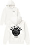 Kulture Tasarım Printed Oversized White Hooded Sweatshirt