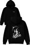 I Need More Design Printed Oversized Black Hooded Sweatshirt