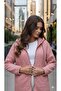 Italian Powder Color Premium Quality Special Texture Quilted Hooded Jacket - 2