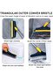 2-in-1 Long Handle V-Shaped, Bathroom, Floor and Tile Cleaning Brush, 120 °   Rotating Brush - 5